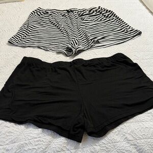 Cynthia Rowley Black PJ Shorts bundle